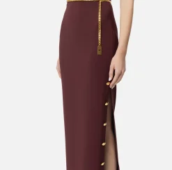 Abito red carpet in crêpe con scollo bustier