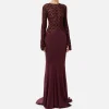Abito red carpet in tulle flock ricamato