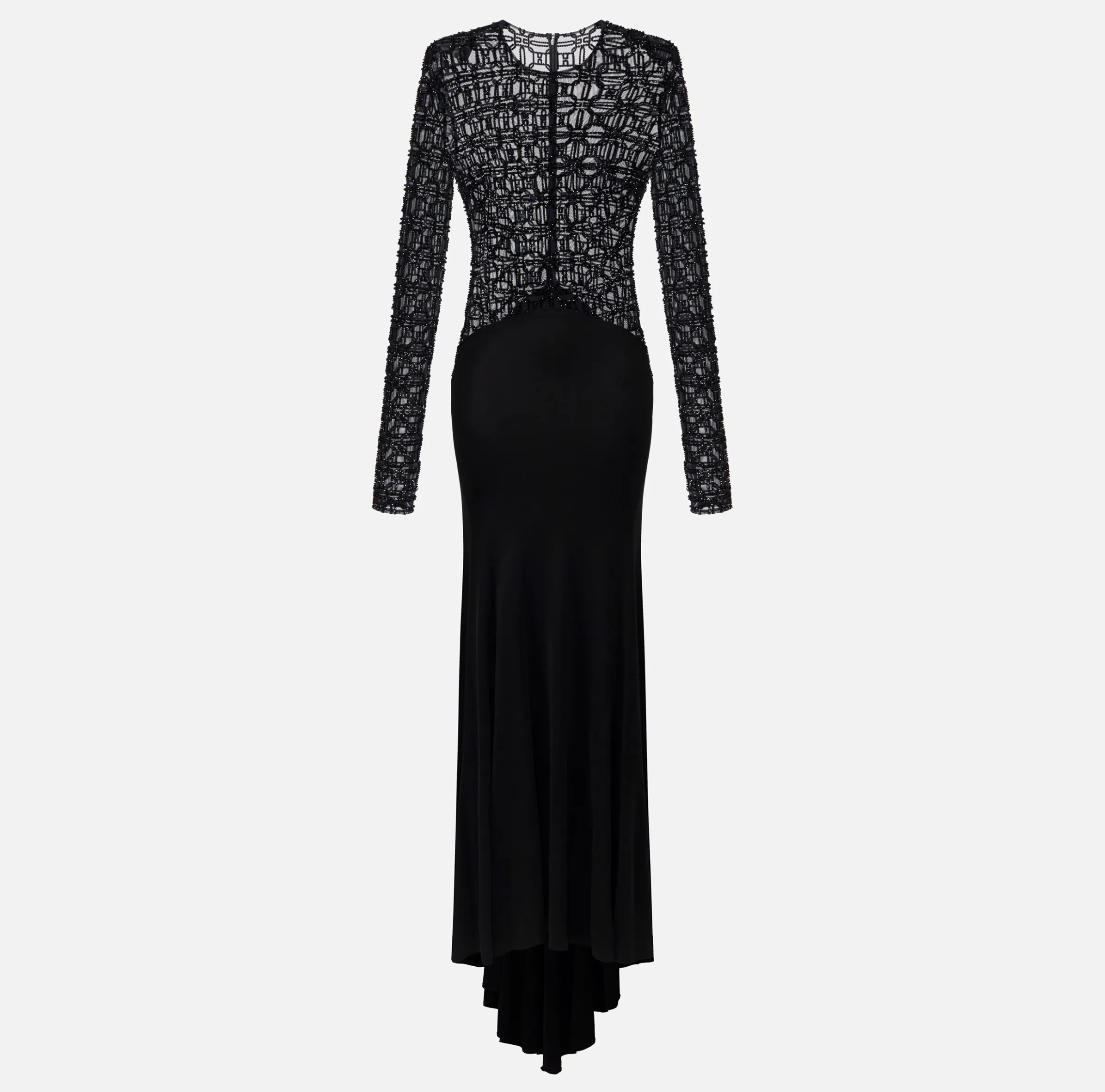 Abito red carpet in tulle flock ricamato