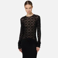 Abito red carpet in tulle flock ricamato