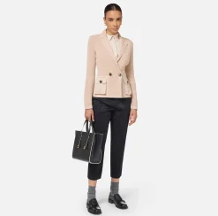 Blazer con tasche in vela tecnica