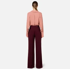 Blusa in georgette con foulard