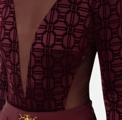 Body in lycra flock e tulle