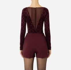 Body in lycra flock e tulle