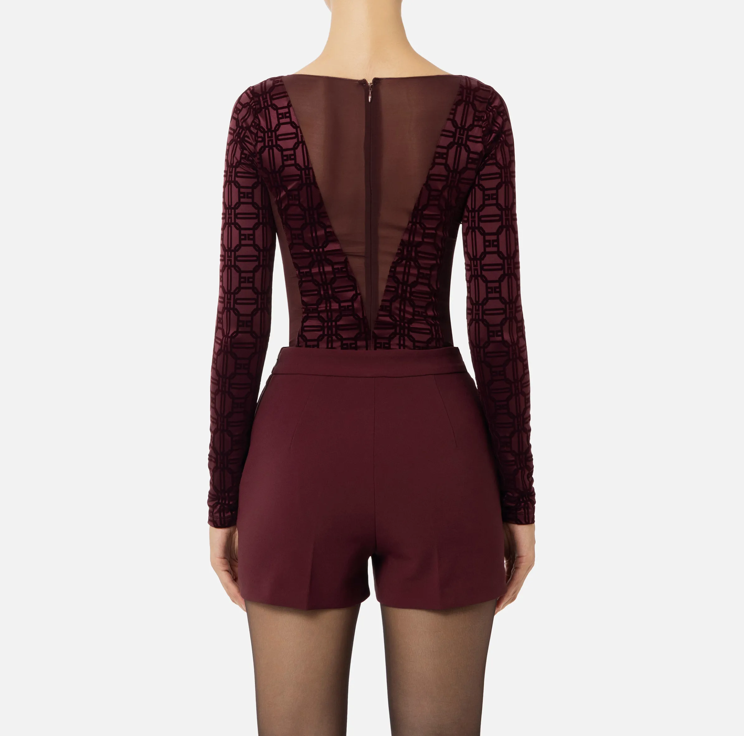 Body in lycra flock e tulle