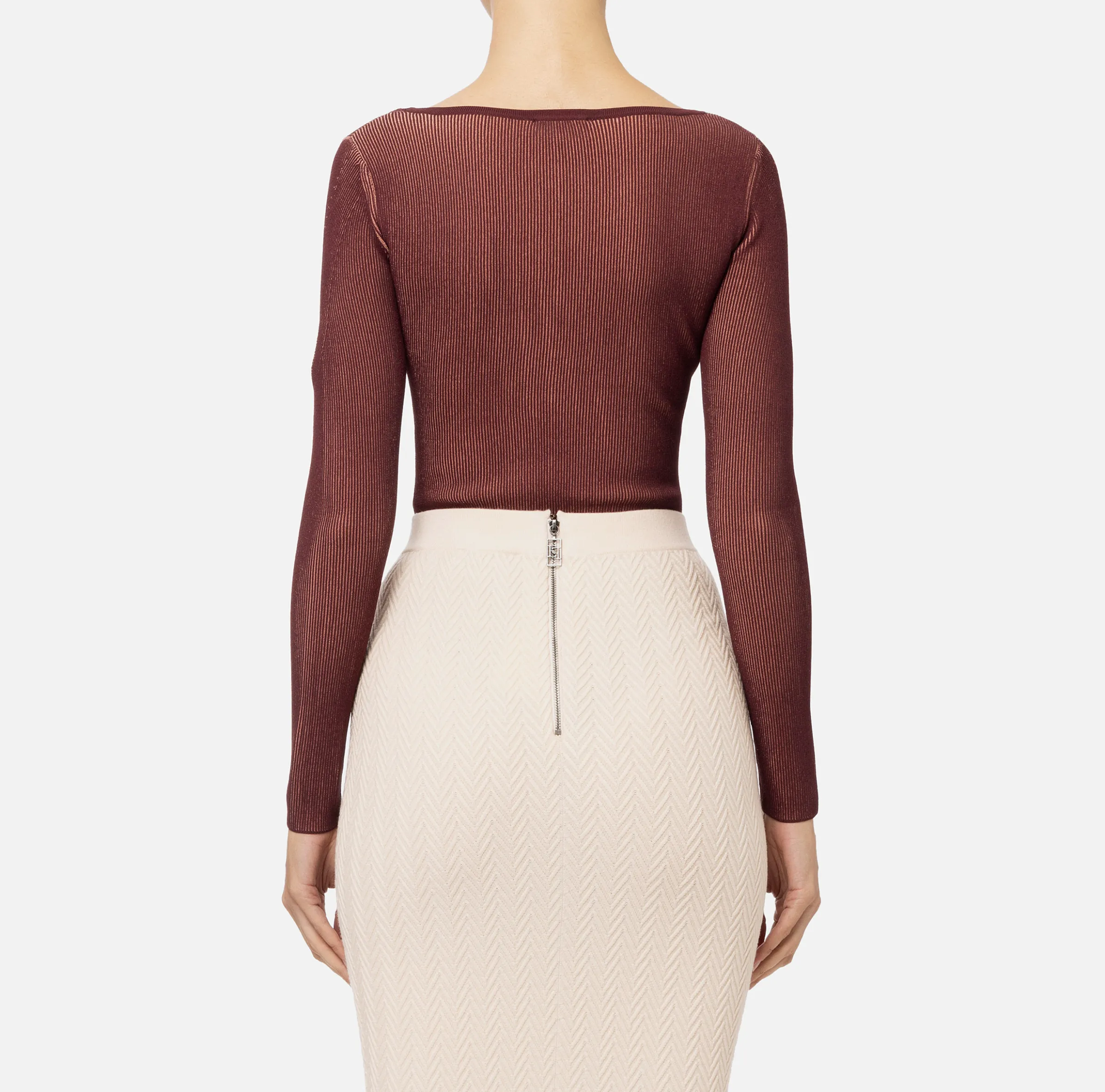 Body in misto viscosa con cut-out
