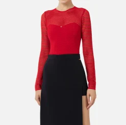 Body in viscosa motivo chevron