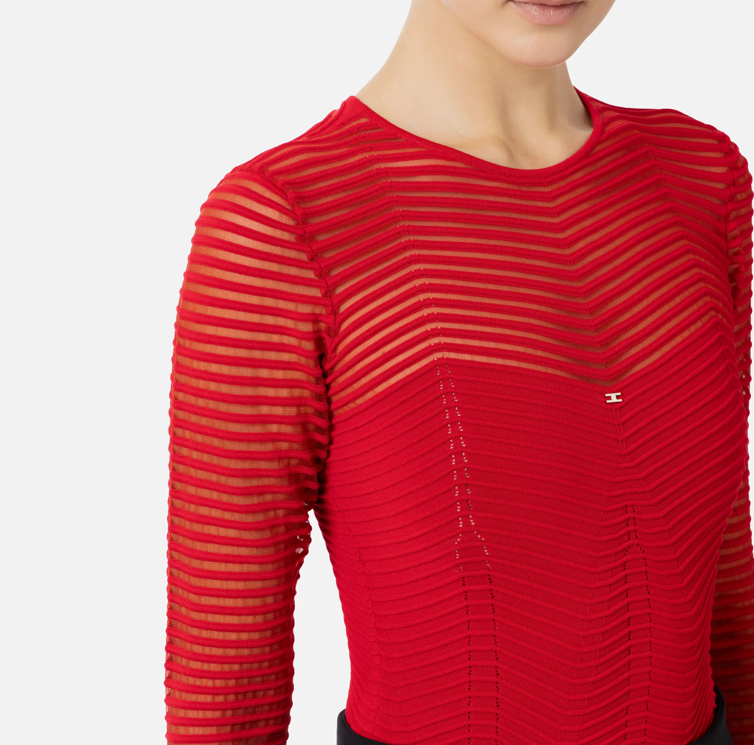 Body in viscosa motivo chevron