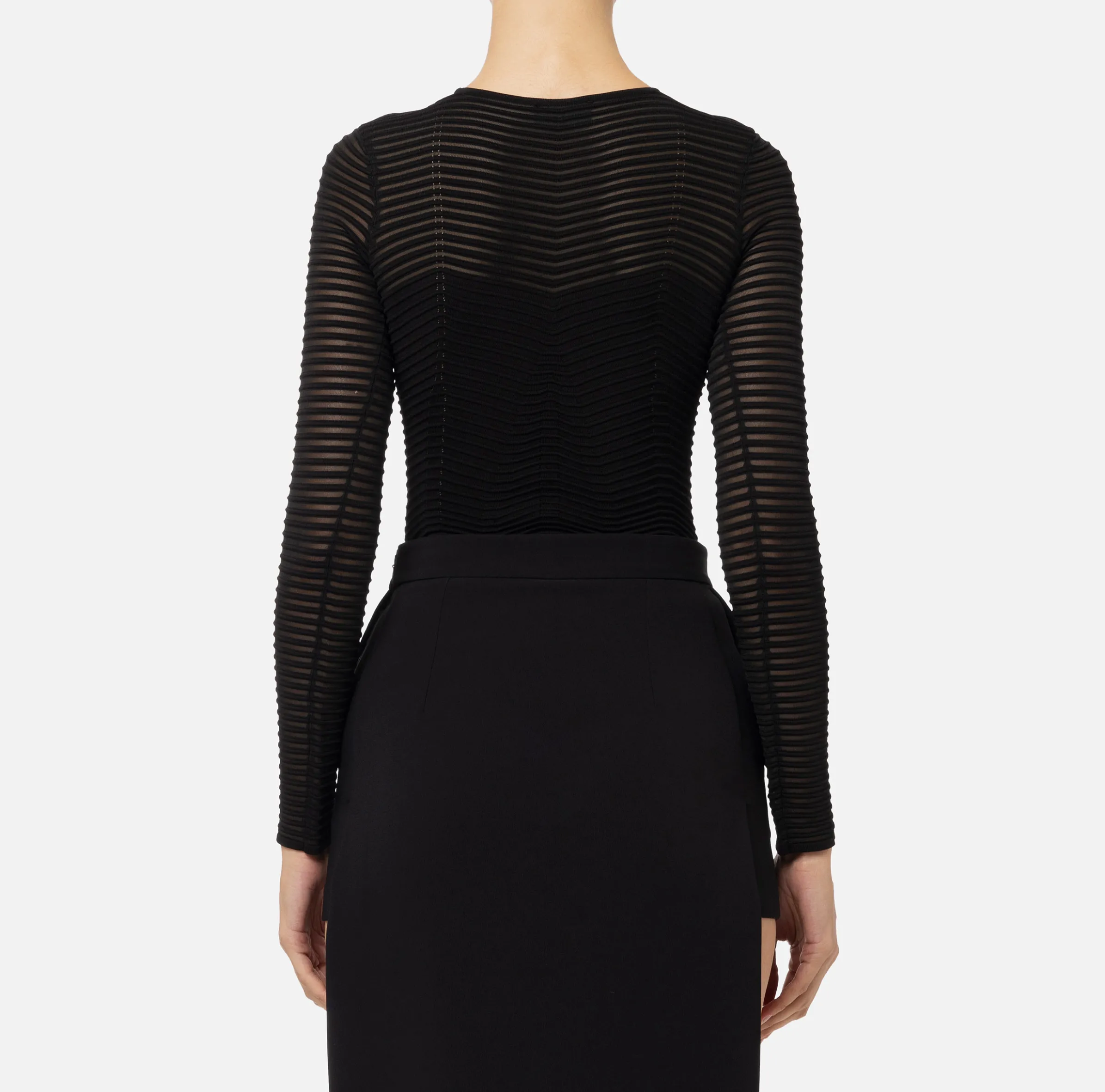 Body in viscosa motivo chevron