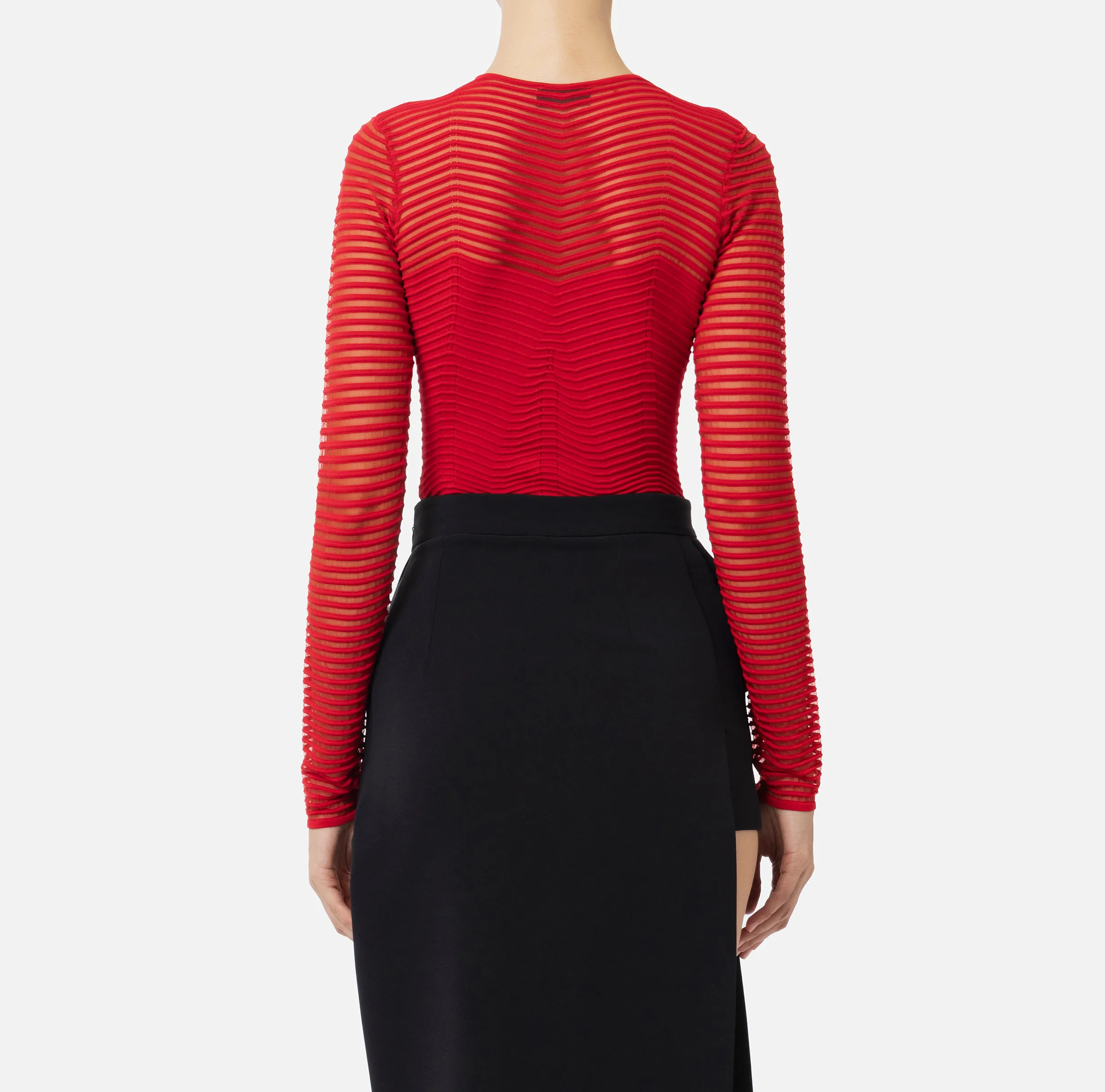 Body in viscosa motivo chevron