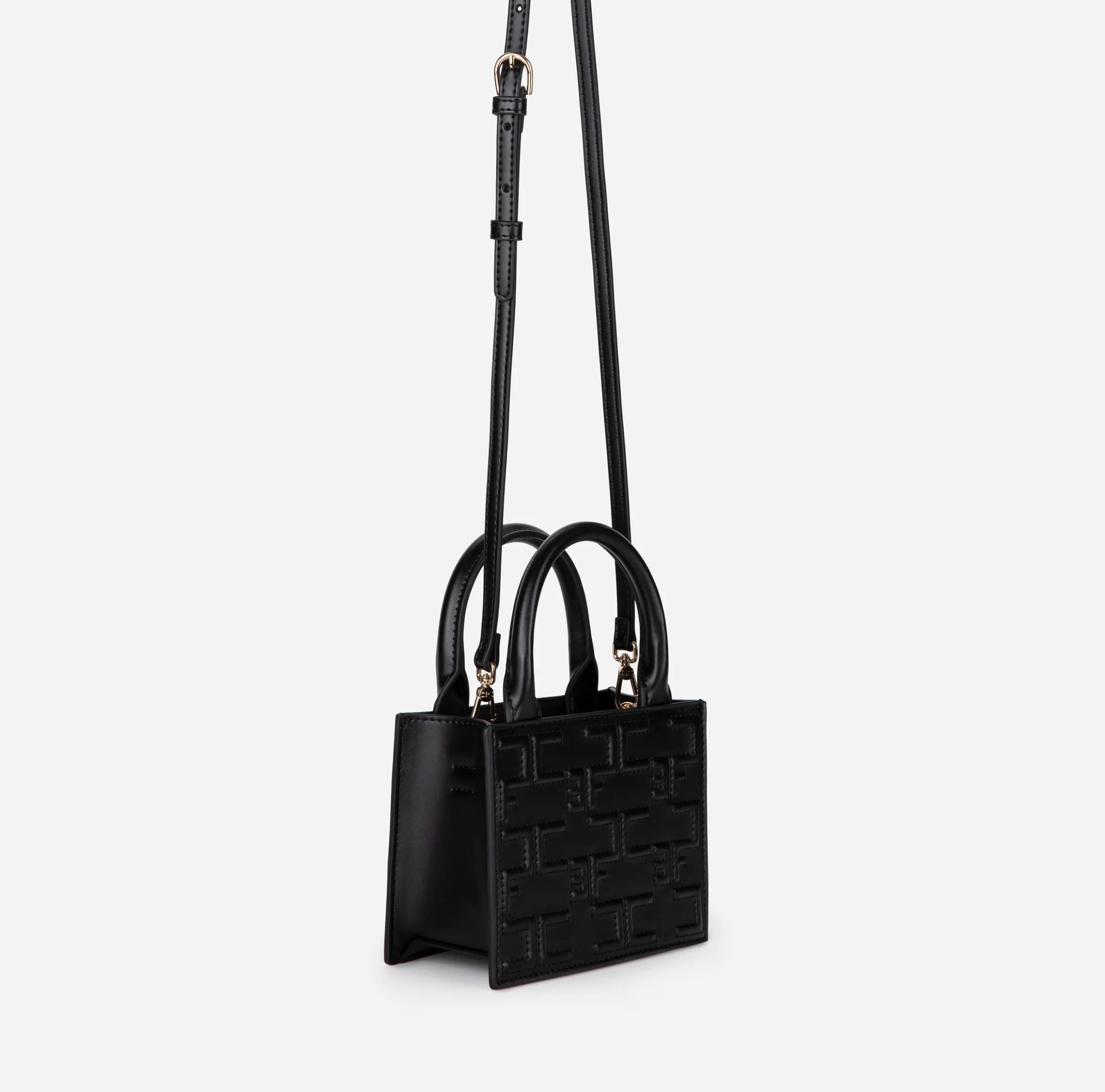 Bold Monogram Mini Shopper