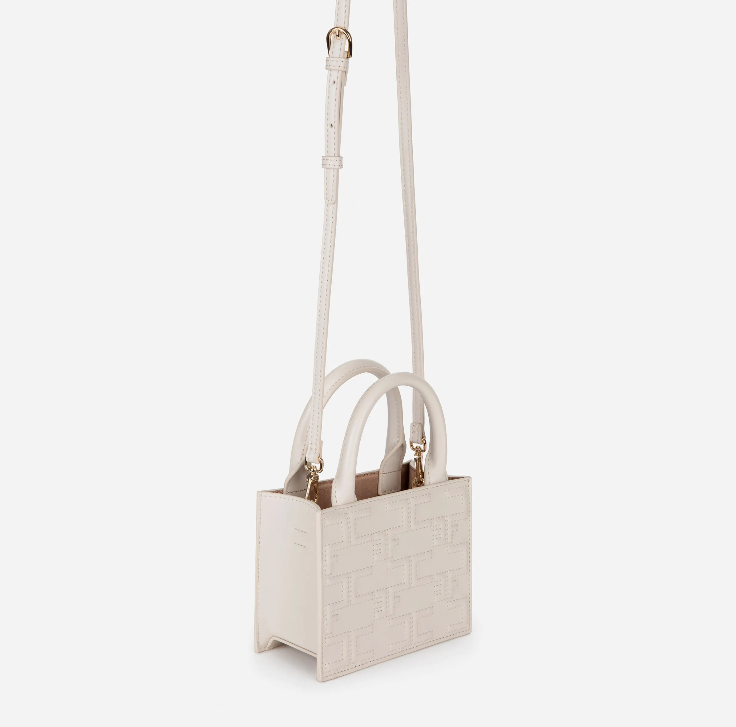 Bold Monogram Mini Shopper
