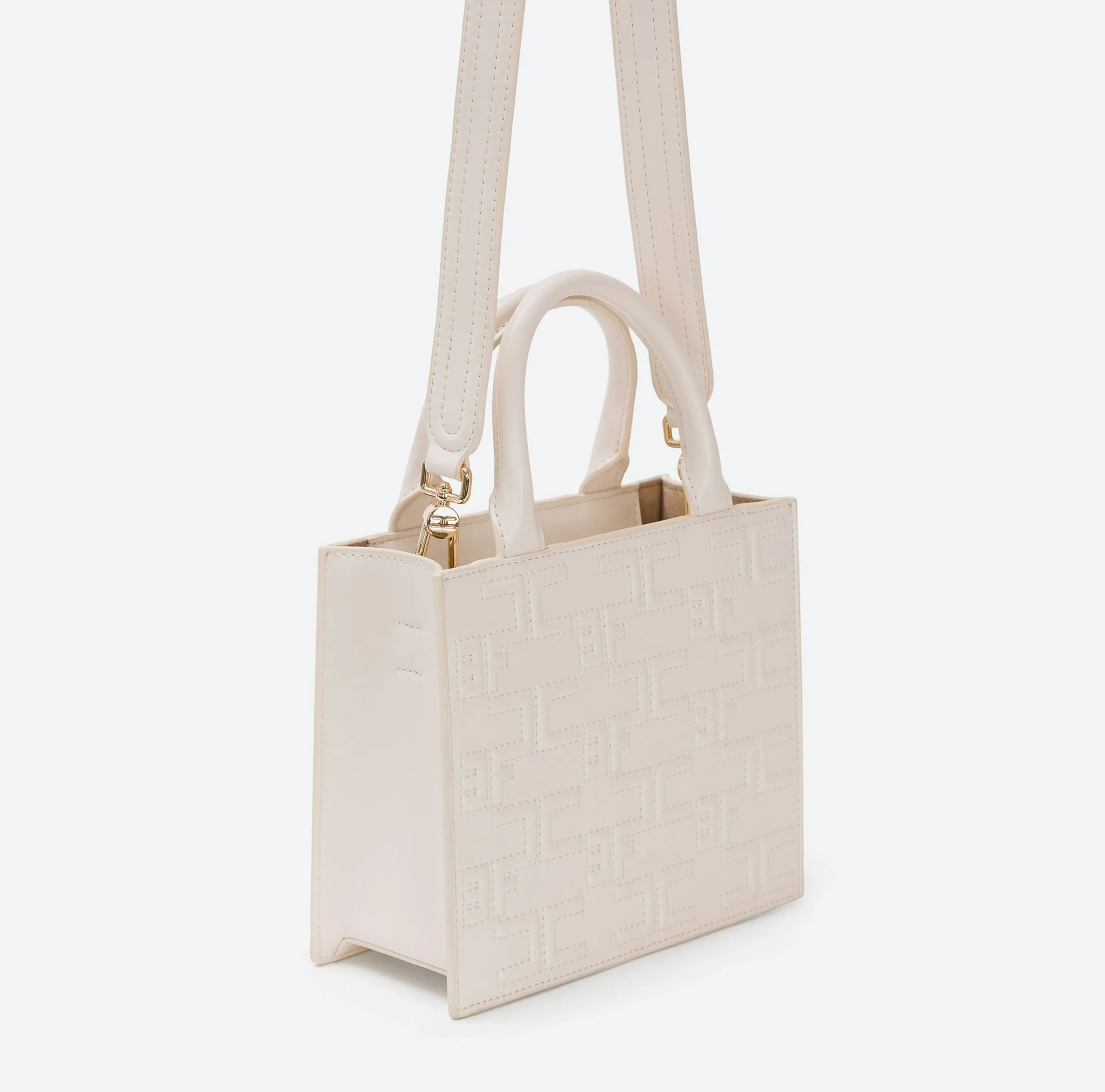 Bold Monogram Small Shopper