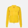 Bomber in viscosa con patch logo