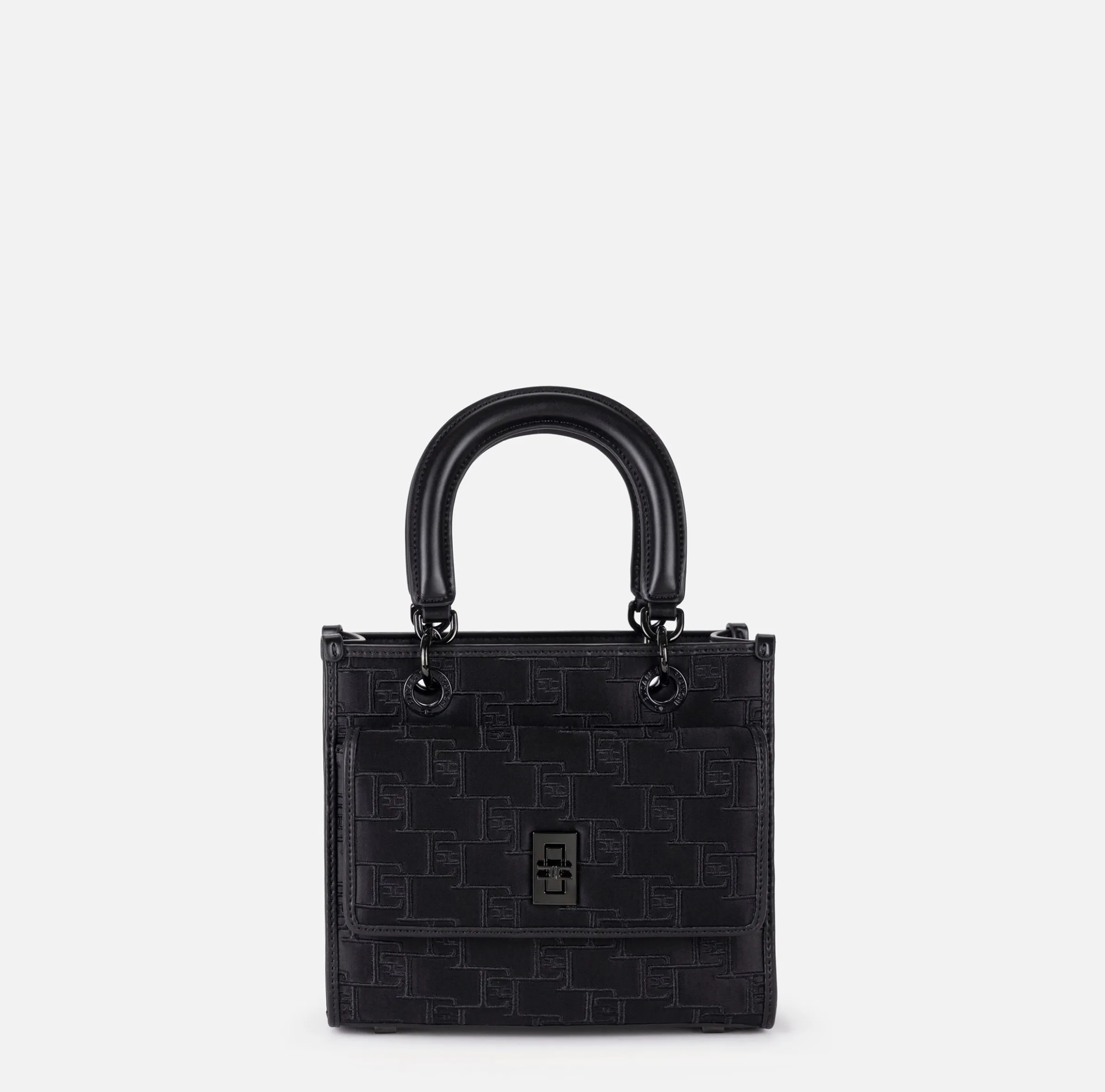 Borsa a mano piccola con logo embossed