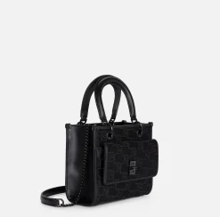 Borsa a mano piccola con logo embossed