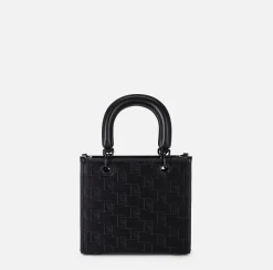 Borsa a mano piccola con logo embossed