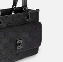 Borsa a mano piccola con logo embossed