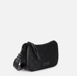 Borsa a spalla piccola in raso ricamato