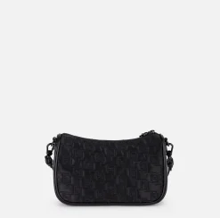 Borsa a spalla piccola in raso ricamato