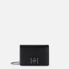 Borsa a tracolla con girello logo in metallo