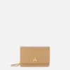 Borsa a tracolla in materiale sintetico con placca logo