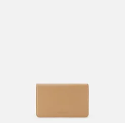 Borsa a tracolla in materiale sintetico con placca logo