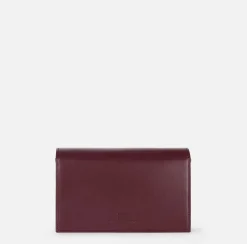 Borsa a tracolla in nappa con placca logo