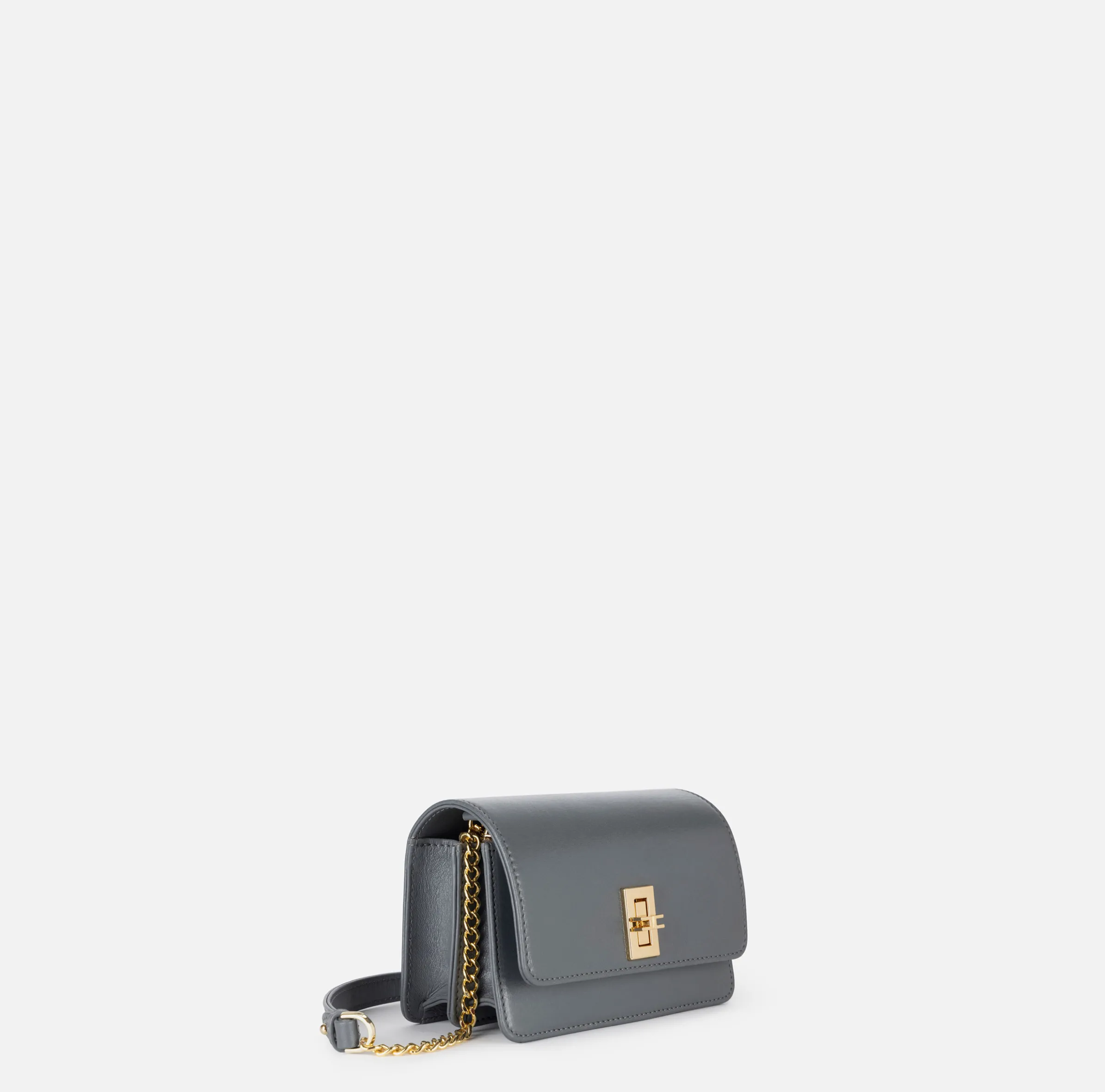 Borsa a tracolla in nappa con soffietto
