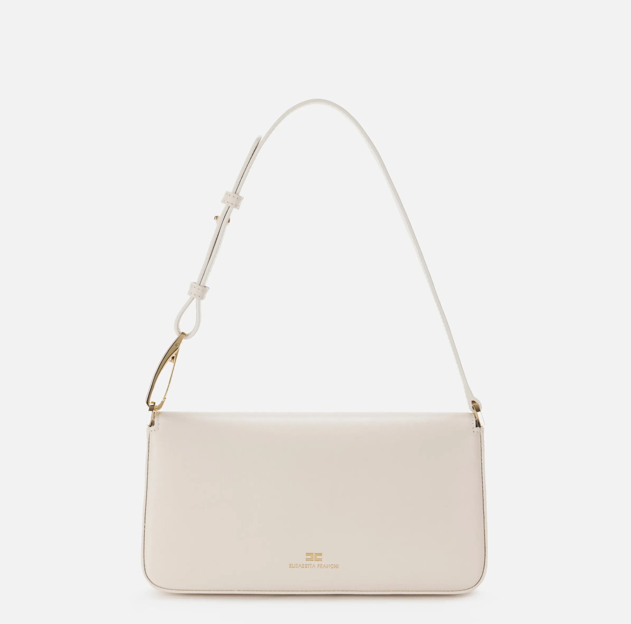 Borsa a tracolla in pelle con logo embossed