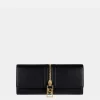Borsa baguette in materiale effetto pelle con zip
