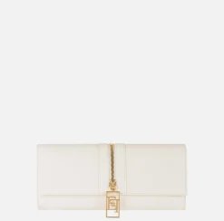 Borsa baguette in materiale effetto pelle con zip