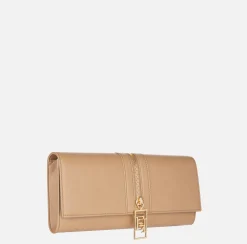 Borsa baguette in materiale effetto pelle con zip