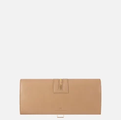 Borsa baguette in materiale effetto pelle con zip