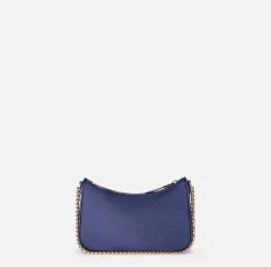 Borsa con doppia tracolla e logo