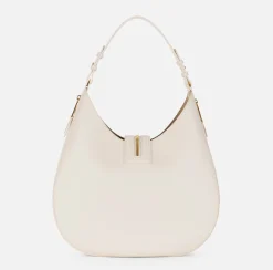 Borsa hobo grande in materiale effetto pelle con zip