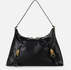 Borsa hobo in nappa lucida