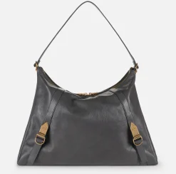 Borsa hobo in nappa lucida