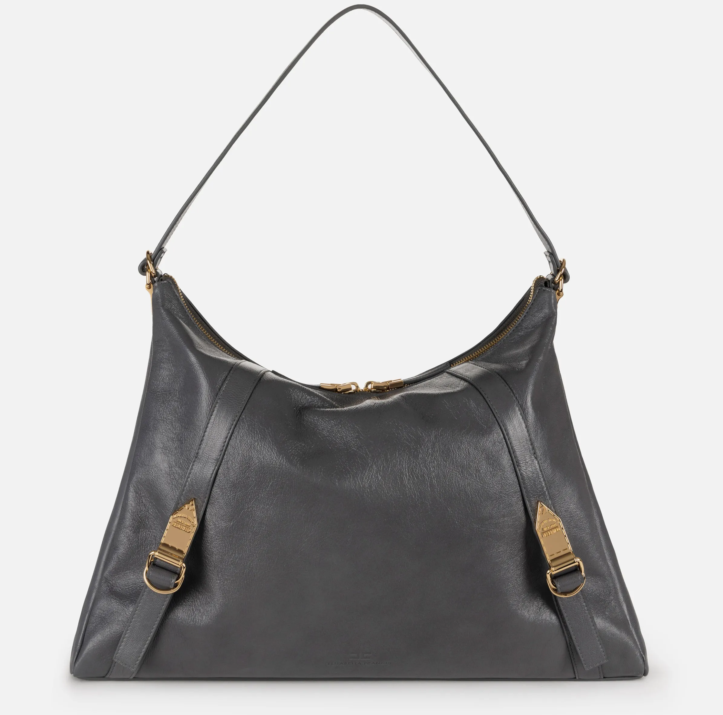 Borsa hobo in nappa lucida