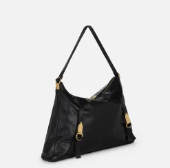 Borsa hobo in nappa lucida