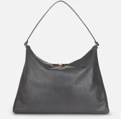 Borsa hobo in nappa lucida
