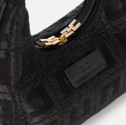 Borsa hobo in tessuto jacquard