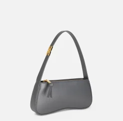Borsa hobo media in nappa lucida