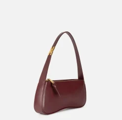Borsa hobo media in nappa lucida