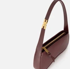 Borsa hobo media in nappa lucida