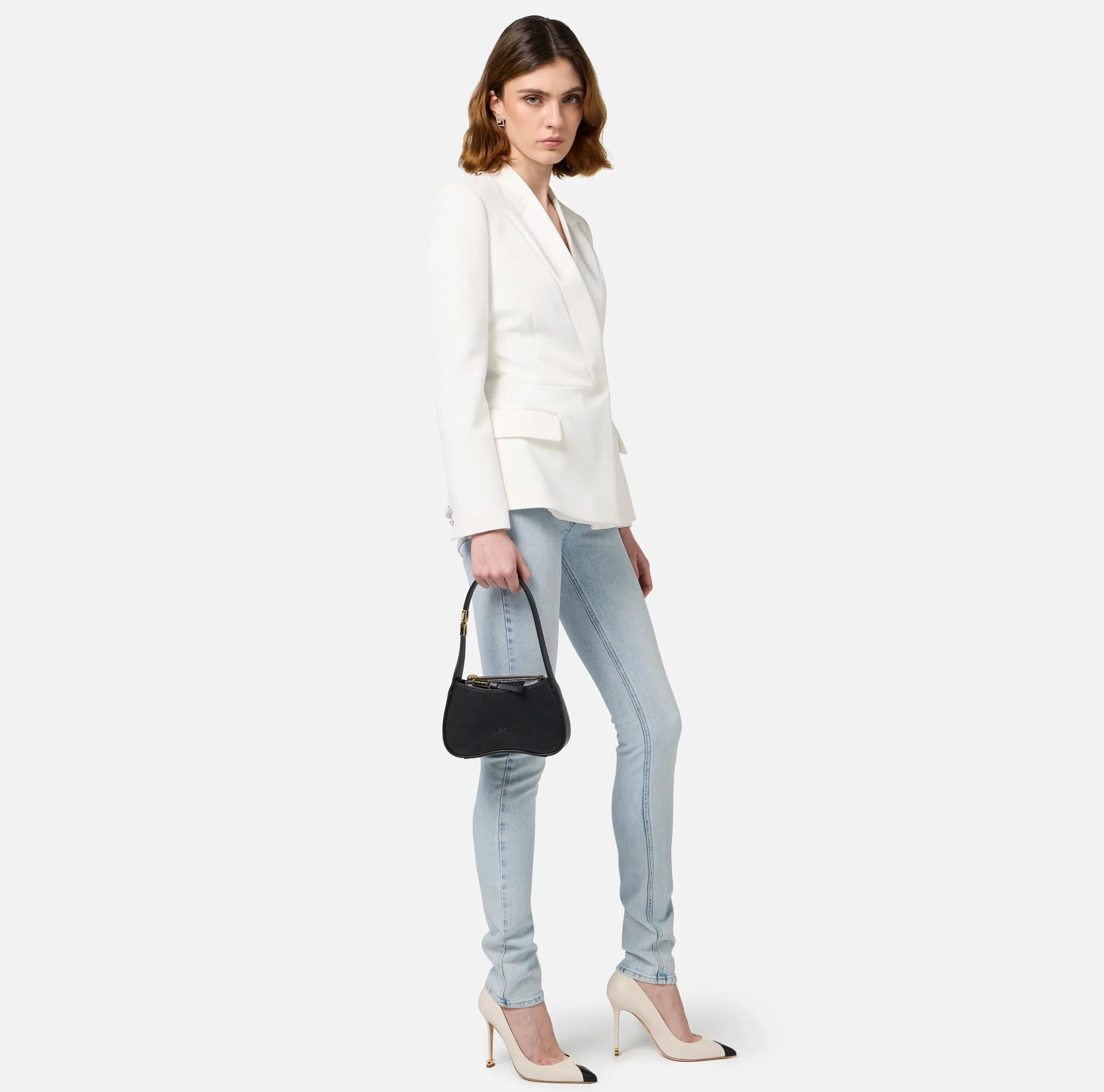 Borsa hobo mini in nappa lucida