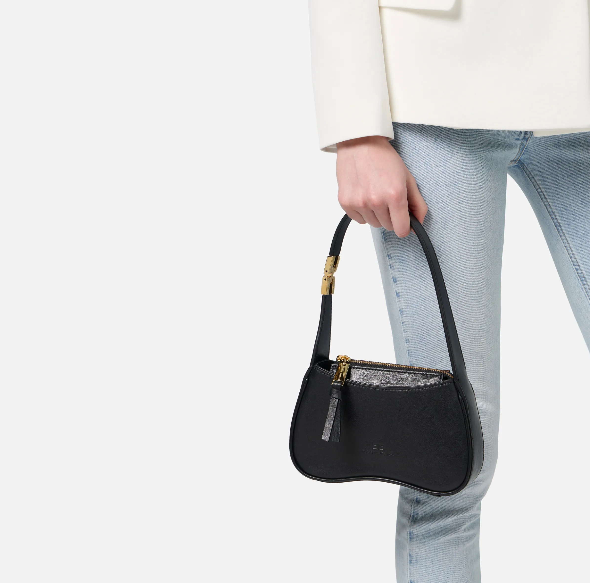Borsa hobo mini in nappa lucida