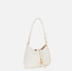 Borsa hobo piccola in materiale effetto pelle con zip