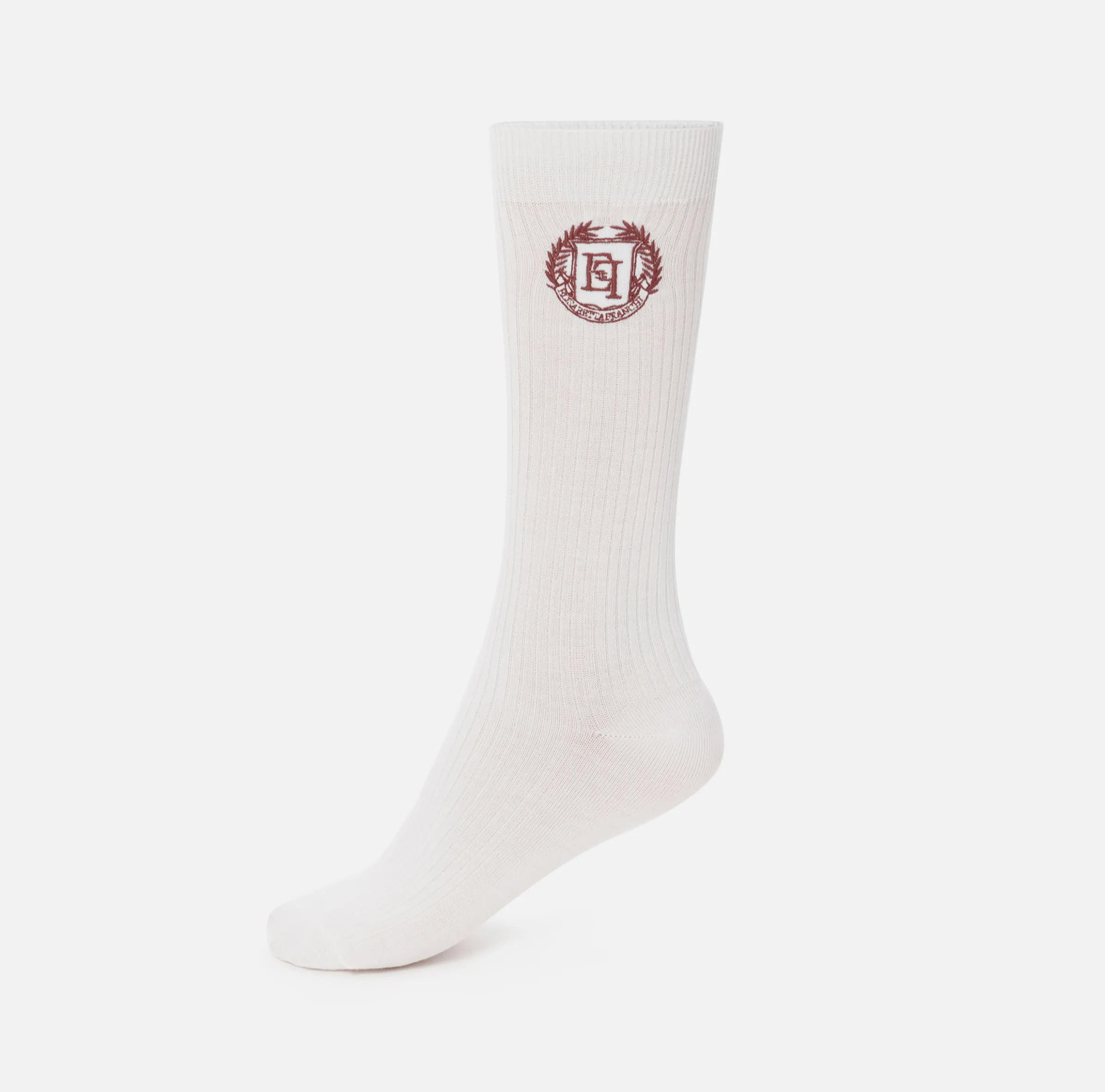 Calzini in cashmere con ricamo logo