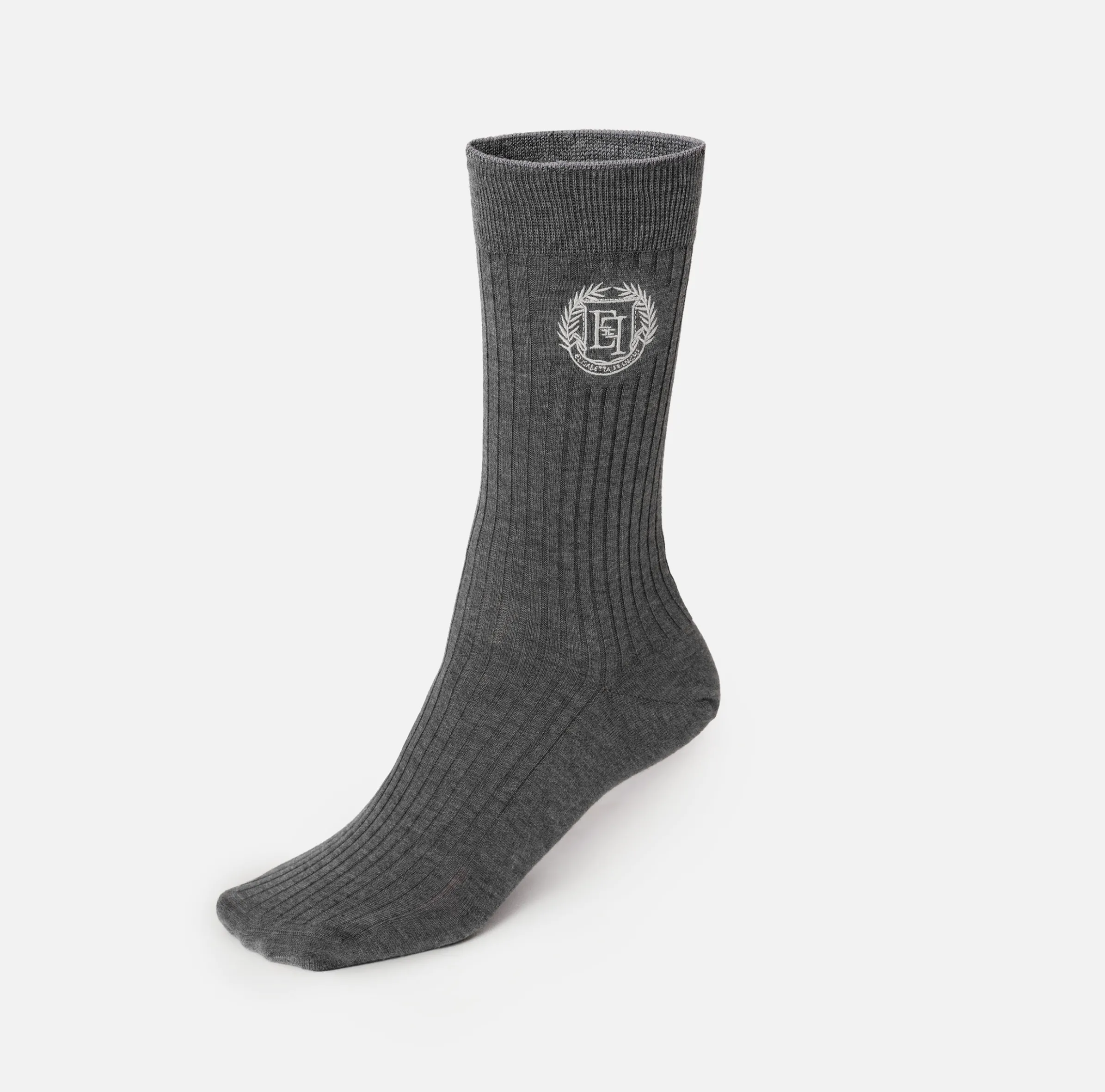 Calzini in cashmere con ricamo logo
